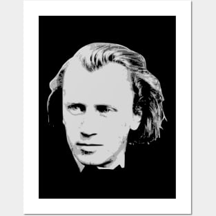 Johannes Brahms Black and White Posters and Art